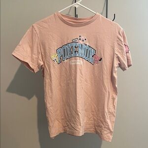 Pokemon Kids Peach Tee with Characters